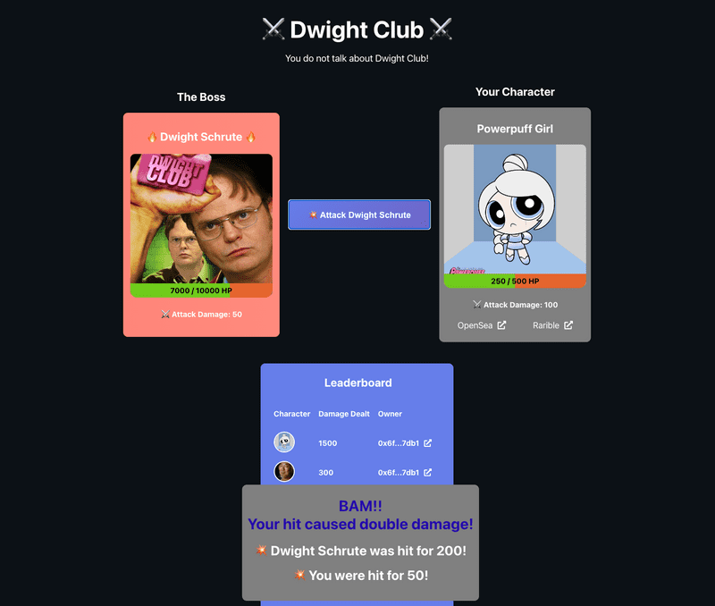 Success Message And Data Updated On Chain