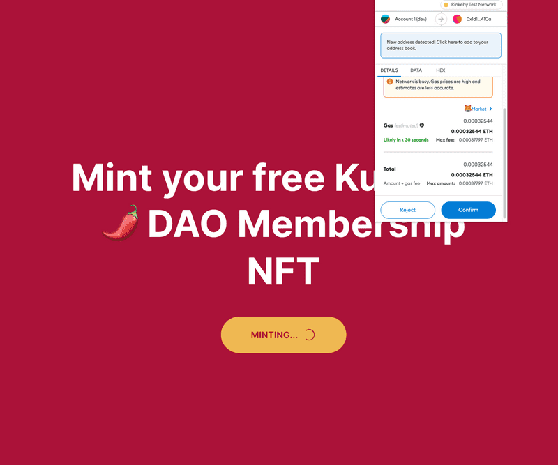 Mint DAO Membership NFT (ERC-1155)