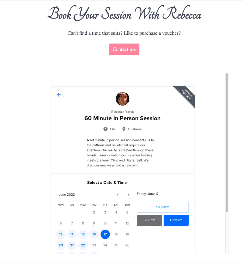 Calendly Booking Integration